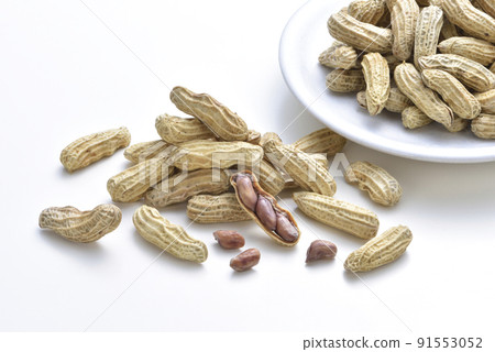水煮的新鮮花生零嘴 91553052