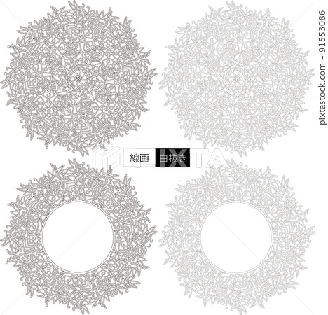 Flower decoration pattern Flower decoration pattern 91553086