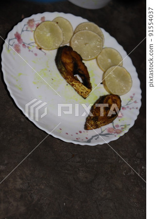 fried Hilsa fish on kitchen fried Hilsa fish on kitchen 91554037
