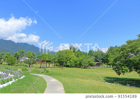夏天安曇野千尋公園 夏天安曇野千尋公園 91554189