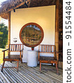 old Chinese style wooden chairs and tables 91554484