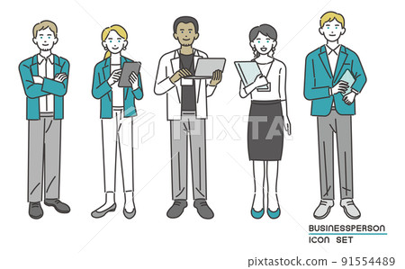 Foreign business person vector illustration material / business / business person / people 91554489