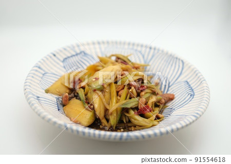 (Tum Ma Muang) Spicy mango salad with crab ,THAI food (Tum Ma Muang) Spicy mango salad with crab ,THAI food 91554618