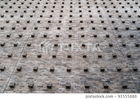 the vintage classic old Cube brick stone block on the wall with the tile and seamless pattern. the vintage classic old Cube brick stone block on the wall with the tile and seamless pattern. 91555880