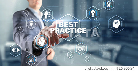 Best Practice Business Technology Internet successful business concept 91556554