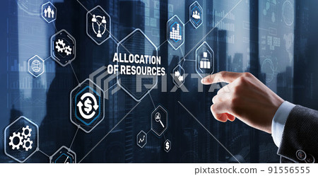 Allocation of Resources. Marketing Planning Strategy Concept. Business Technology 91556555