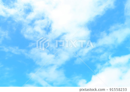 blue sky and white clouds 91558233