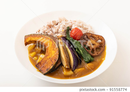 16-grain rice summer vegetable curry 91558774