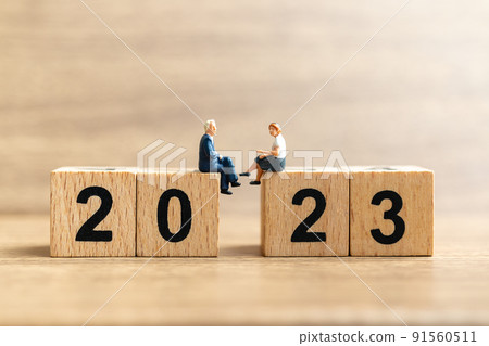 Miniature Business people Planning to Successful Project in 2023 91560511