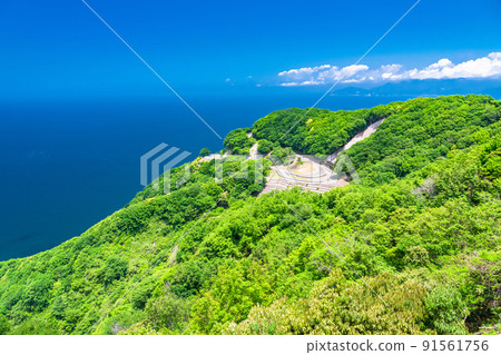 《Fukui Prefecture》 Rainbow Line Summit Park ・ Early summer scenery 《Fukui Prefecture》 Rainbow Line Summit Park ・ Early summer scenery 91561756