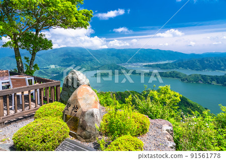 《Fukui Prefecture》 Rainbow Line Summit Park, Mikatagoko in early summer 91561778