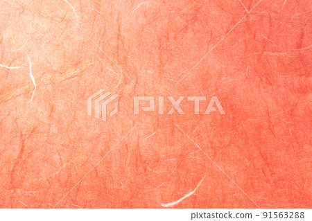 Up of orange Japanese paper Unryu pattern 91563288