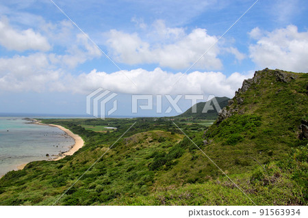 Ishigaki Island, the tip of the Hirakubo Peninsula, Hirakubozaki Hirakubo Tomidai Ishigaki Island, the tip of the Hirakubo Peninsula, Hirakubozaki Hirakubo Tomidai 91563934