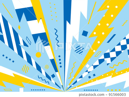 Retro geometric pattern concentrated line background 91566003