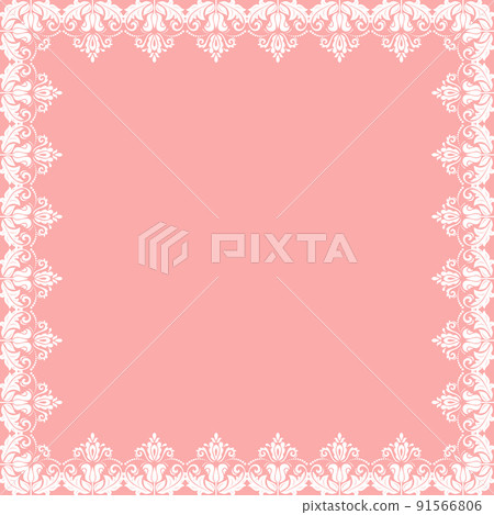 Floral White Frame 91566806