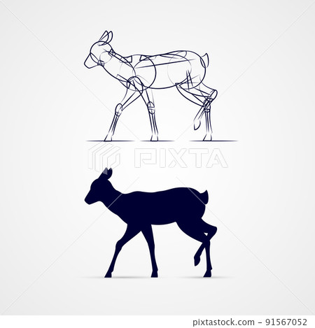 Deer Silhouette 91567052