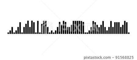 Recording of audio message template. UI element of audio record for smartphones. Vector illustration 91568825