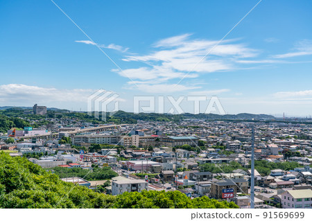 [Chiba] Residential area in fine weather 91569699