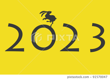 2023 New Year's card material 91570047