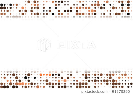 Background material Polka dot frame Background material Polka dot frame 91570290