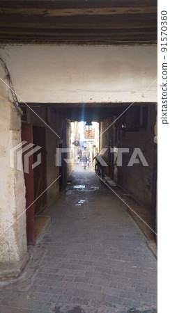 Morocco Labyrinth City Fez Old Town Taken in September 2019 91570360
