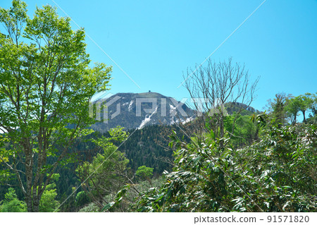從兵庫縣藪部市從兵庫山和兵庫山頂眺望初夏的藍天 從兵庫縣藪部市從兵庫山和兵庫山頂眺望初夏的藍天 91571820