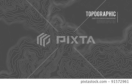 Grey contours vector topography. Geographic mountain topography vector illustration. Topographic pattern texture. Map on land vector terrain. Elevation graphic contour height lines. Topographic map Grey contours vector topography. Geographic mountain topography vector illustration. Topographic pattern texture. Map on land vector terrain. Elevation graphic contour height lines. Topographic map 91572961