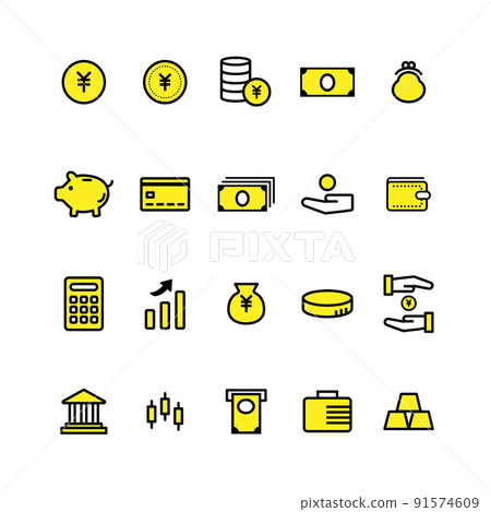 Money icon 91574609