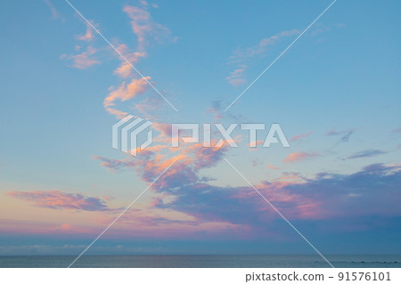 Summer sea Sagara Sun Beach sunset Makinohara City, Shizuoka Prefecture Summer sea Sagara Sun Beach sunset Makinohara City, Shizuoka Prefecture 91576101