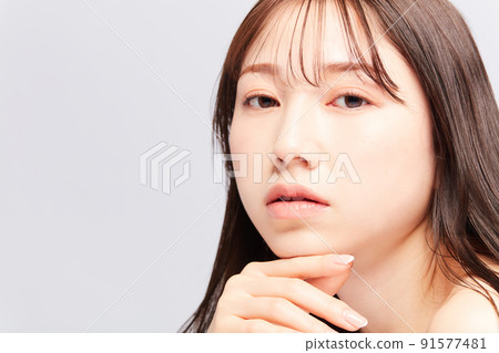 Beauty young Japanese woman 91577481