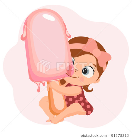 ice cream, vector, cartoon 91578213