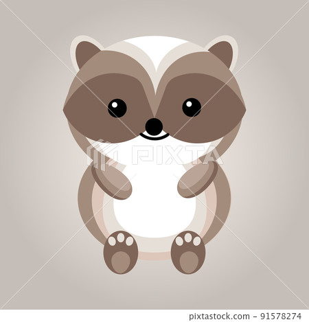 badger, cartoon, vector 91578274
