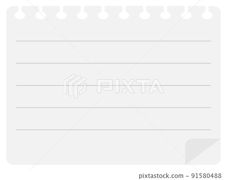 Background of notepad with ruled lines Horizontal position 91580488