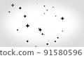 Black diamond-shaped glitter particle background material 91580596