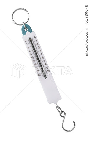 Front view of pocket spring balance scale Front view of pocket spring balance scale 91580649