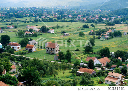 Fields in a village near Niksic. Montenegro Fields in a village near Niksic. Montenegro 91581661