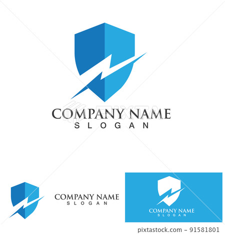 Shield and Sword logo icon design template.Guardian icon.security element. Shield and Sword logo icon design template.Guardian icon.security element. 91581801