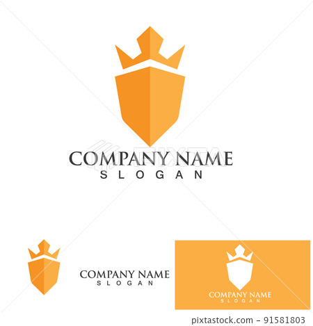 Shield and Sword logo icon design template.Guardian icon.security element. Shield and Sword logo icon design template.Guardian icon.security element. 91581803