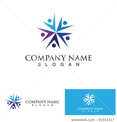 Community Logo Design Template for Teams or Groups.network and social icon design Community Logo Design Template for Teams or Groups.network and social icon design 91581817