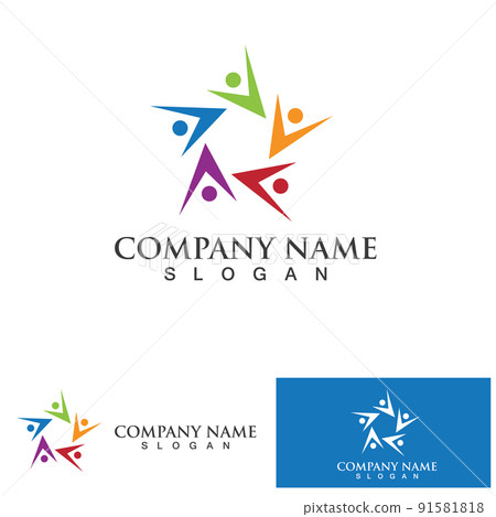 Community Logo Design Template for Teams or Groups.network and social icon design Community Logo Design Template for Teams or Groups.network and social icon design 91581818