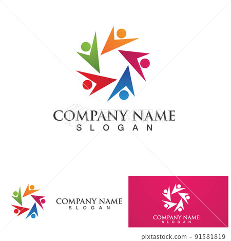 Community Logo Design Template for Teams or Groups.network and social icon design Community Logo Design Template for Teams or Groups.network and social icon design 91581819