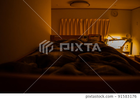 Children's room at night 91583176