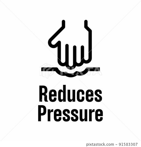 Reduces Pressure vector information sign Reduces Pressure vector information sign 91583307