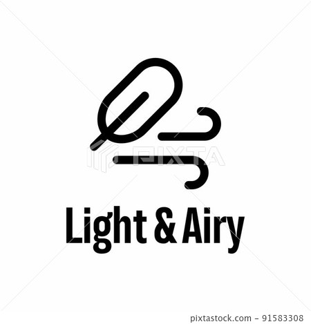 Light and Airy vector information sign 91583308
