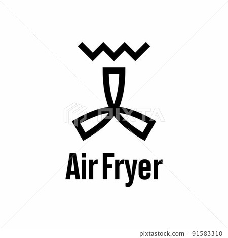 Air Fryer vector information sign Air Fryer vector information sign 91583310