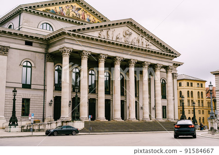 National theater building with columns at Max-Joseph-Platz, Munich National theater building with columns at Max-Joseph-Platz, Munich 91584667