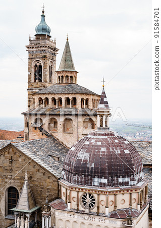 Basilica of Santa Maria Maggiore and Cappella Colleoni. Bergamo 91584701