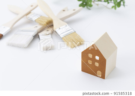 畫房子外牆的圖片 91585318