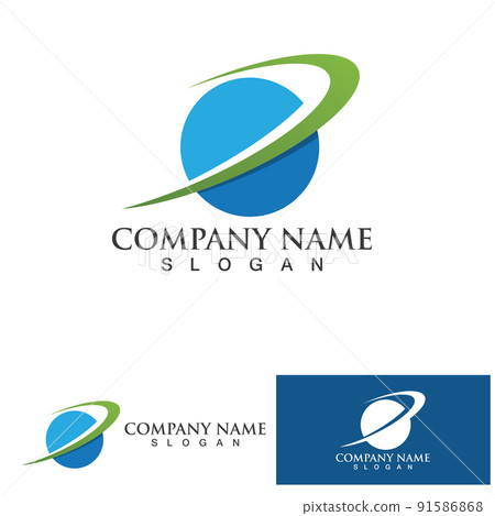 World globe logo and symbol vector eps10 91586868