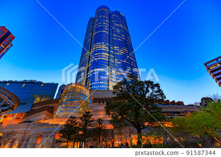 東京都港區六本木城市景觀 六本木新城夜景 91587344